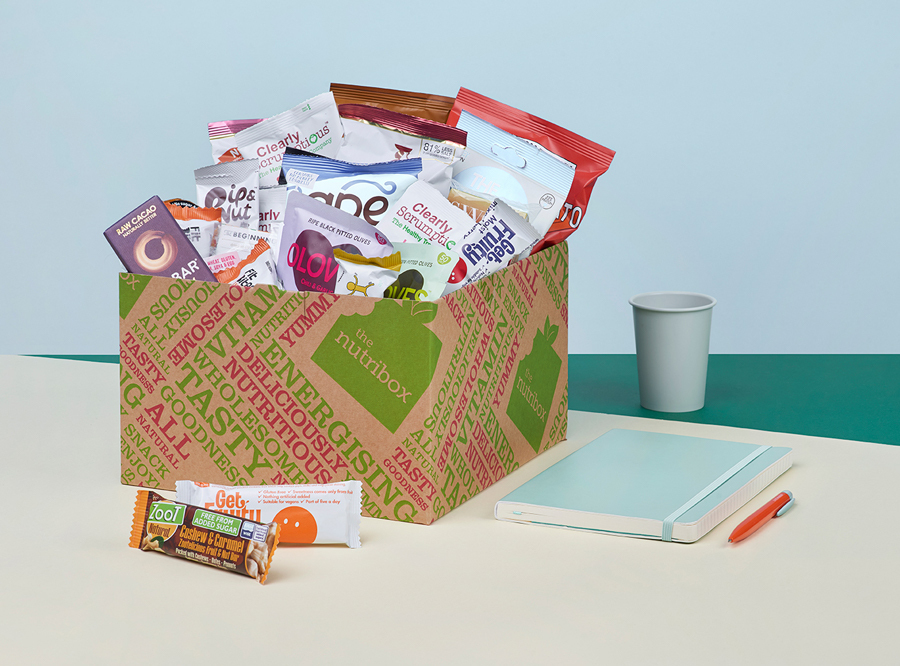 Office snack box with healthy snacks